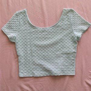 H&M Crop Top Mint Green